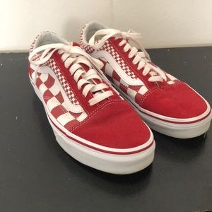Red Checkered Vans